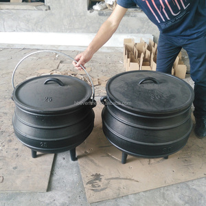 Vaso potjie di grandi dimensioni 30 # di pentole in ghisa a 3 gambe - Product Image 3