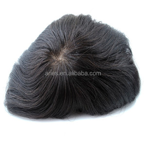 di spessore chiusure pezzo superiore posticci <span class=keywords><strong>uomo</strong></span> toupet capelli umani clip in estensione - Product Image 2