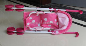 Drôle Enfants Jouer à Faire Semblant Jouet Chariot Jouet Bébé Poupée Chariot Poussette Pliante pour Enfants - Product Image 6