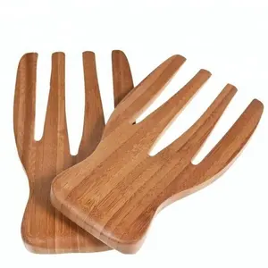 New Design Eco-Friendly Bamboo Accessory Salad Hands For Restaurant