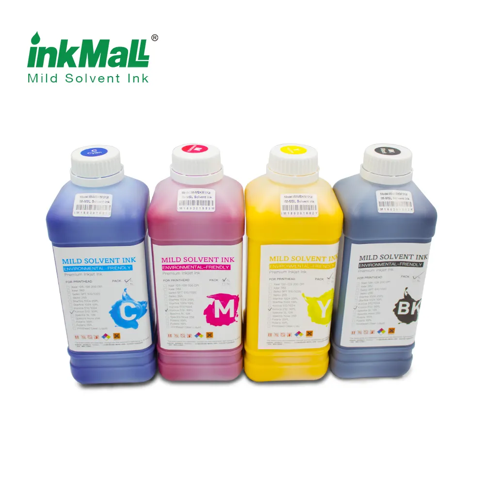 Inkmall Mild Solvent Inkt Voor Spt 510 35pl Crystal/Icontek/Allwin/Gongzheng Pils Formaat Printer