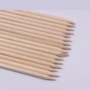 11.4 ซม.แพ็คเกจ Nail Art ไม้ Sticks เล็บไม้ Sticks เล็บหนังกำพร้า Pusher Remover Sticks