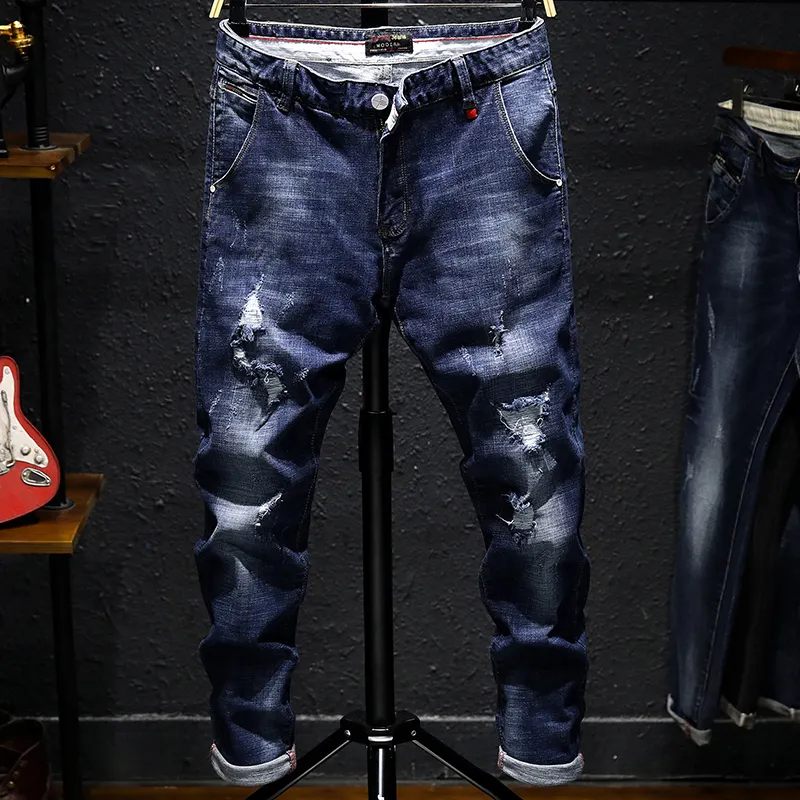 S927 New Hot Strappato Stile Jean Per Gli Uomini Produttore Cina