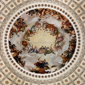 프레스코천장 신 천사 그림 벽지 장식 벽지 pvc 벽지 - Product Image 2