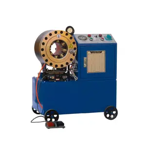 Wp500-ab (5L) हाइड्रोलिक नली फ़्लैंगिंग मशीन उच्च दबाव हाइड्रोलिक नली पंप नली क्रिम्पिंग मशीन नीला छोटा आकार / 260 500T