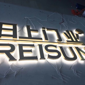 Back-Lit Outdoor Aço Inoxidável 3d Led Light up Sign Custom - Product Image 4