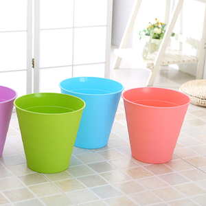 <span class=keywords><strong>Pattumiera</strong></span> di plastica rotonda con filo colorato di qualità superiore in diverse dimensioni - Product Image 3