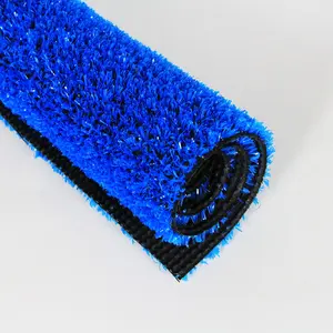 outdoor natural turf blue artificial grass decor