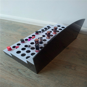 Tùy Chỉnh Lớn Màu Đen Tủ Acrylic Trang Điểm Son Môi <span class=keywords><strong>Display</strong></span> Đứng Mỹ Phẩm Son Môi Lipgloss <span class=keywords><strong>Display</strong></span> Chủ Cho Cửa Hàng - Product Image 3