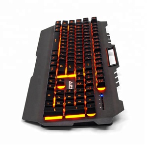 New Design Wired Gaming <strong>Keyboard</strong> 104 <strong>Keys</strong> 19-<strong>key</strong> Anti-ghosting Waterproof Metal Panel Backlit <strong>Keyboard</strong> With Phone Holder - Product Image 3