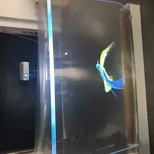 3d hologram cam reklam için şeffaf arka projeksiyon filmi açık/kapalı reklam ekipmanları