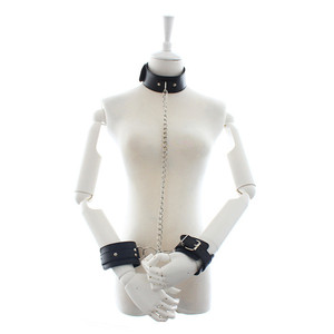 BDSM sexe menottes cou au poignet contraintes Bondage Sex Toy