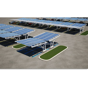 Structure de montage de panneaux solaires de haute qualité, abri de voiture en métal pour <span class=keywords><strong>2</strong></span> <span class=keywords><strong>voitures</strong></span> - Product Image 4
