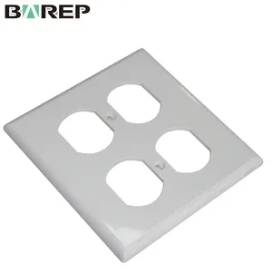 Electrical Wall Outlet Duplex Wall Plates Kit Home Electrical Outlet Cover 1-Gang 2-Gang Standard Size Receptacle Faceplates Covers