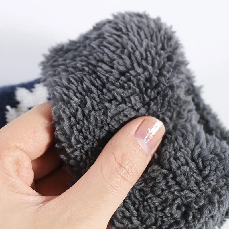 Trend 2019 Womens Fashion Thick Knit Cozy Thermal Winter Fuzzy Slipper Socks