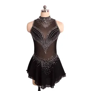 Negro <span class=keywords><strong>patinaje</strong></span> disfraces sexy sin respaldo skate vestido de salida de fábrica dama adulta es <span class=keywords><strong>patinaje</strong></span> <span class=keywords><strong>sobre</strong></span> <span class=keywords><strong>hielo</strong></span> Sexy traje - Product Image 1