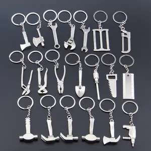 Adjustable wrench key chain hammer keychain Creative auto pendant tool key ring