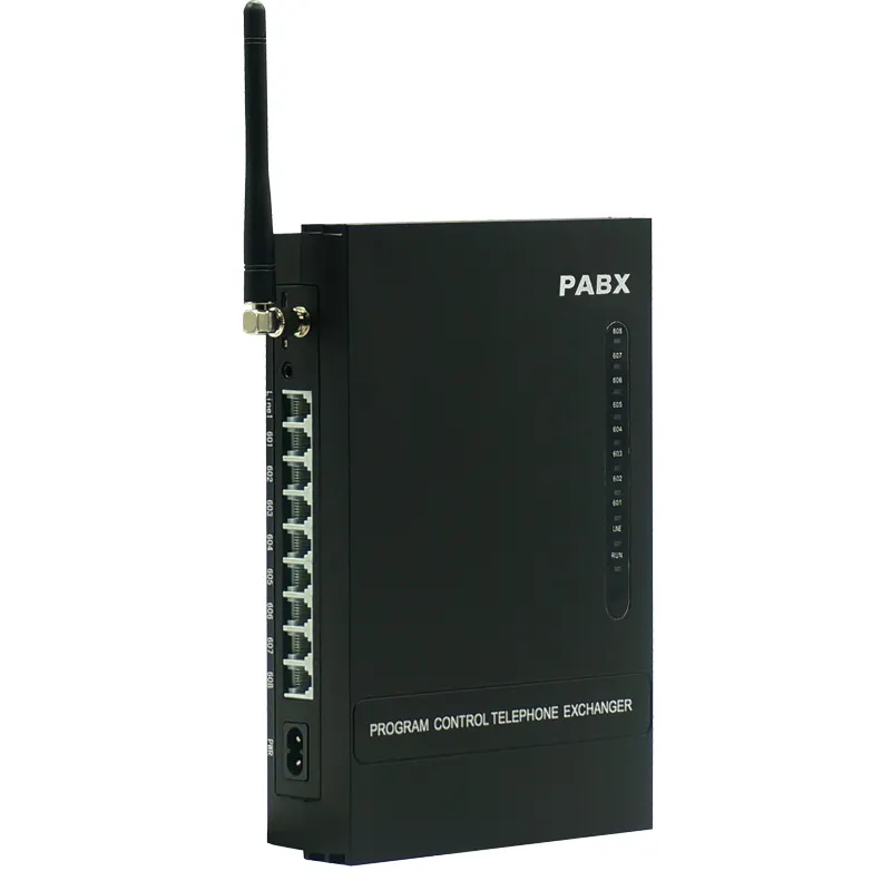 Soho pbx مع 1 نظام حماية GSM لاسلكي مقسم الهاتف MS108-GSM