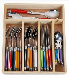 Service de <span class=keywords><strong>couverts</strong></span> <span class=keywords><strong>Laguiole</strong></span> en <span class=keywords><strong>inox</strong></span> 16/24 pcs avec coffret en bois - Product Image 5