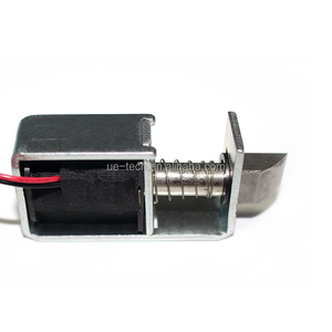 DC <span class=keywords><strong>24V</strong></span> 오픈 프레임 스프링 로드 풀 도어 잠금 솔레노이드 전자석 UE-0831S-24A - Product Image 4