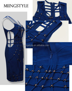 En gros femmes vêtements nouvelle rayonne tissu haute qualité sexy robes de célébrité partie de bal d'été moulante bandage robe - Product Image 2