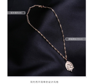 Iglesia de Cristo joyería oro tono colgante collar 18 K oro <span class=keywords><strong>Virgen</strong></span> <span class=keywords><strong>Mar</strong></span>ía COLLAR COLGANTE con cristal - Product Image 6