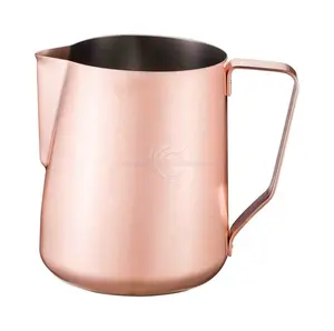 Trung Quốc Thép Không Gỉ Sữa Frother Latte Jug Bán Buôn Đồng Mạ Sữa Jug