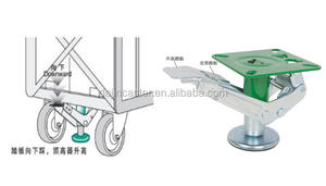 Großhandel 6 Zoll japanische Lift Up <span class=keywords><strong>Caster</strong></span> Wheel Bodens chloss für Maschinen reparatur werkstätten - Product Image 2