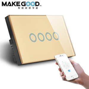 MakeGood US Standard 120*72*43MM Tuya Smart Life App Control Smart Wifi Light Touch Switch avec Alexa <span class=keywords><strong>Google</strong></span> - Product Image 4