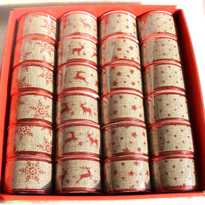 Nastro in Lino con Glitter per Matrimoni e Feste, Nastro Metallico per Natale, Vendita all'Ingrosso - Product Image 6