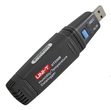 Uni-t UT330B IP67 مصغرة Medidor دي Temperatura دي Umidade Datalogger مسجل بيانات دي دادوس USB 2 em 1