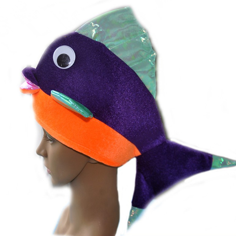 Декоративная плюшевая шляпа Crazy Shark для карнавальной вечеринки