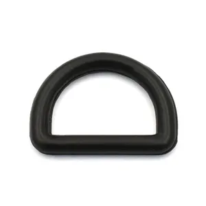 19 mm plástico preto fivela anel D para cinto de Nylon