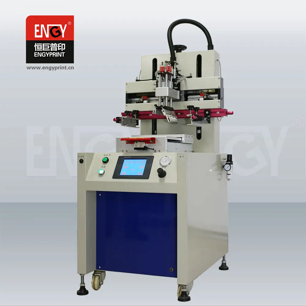 Automatic Flat Screen Printing Machine With Vacuum Table For Ruler t shirt printing machine screen printers
