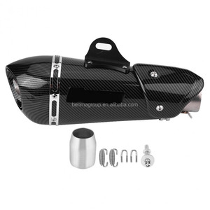 Silencieux d'échappement en Fiber de carbone moto 51mm pour Z800 MT-07 R3 CBR250 <span class=keywords><strong>GSX750</strong></span> - Product Image 3