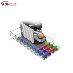 Boîte de rangement pour capsules de café en acrylique de haute qualité, capacité de 40 capsules, en PMMA transparent - Product Image 3