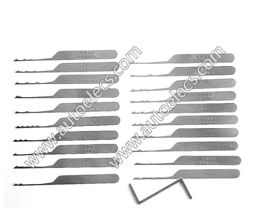 China Schlosser Lock Pick Set 21 in 1 Edelstahl Extractor Pick Set Entriegelung Auswahlwerkzeuge