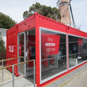 Mobile Pop-Up coffee shop contenitore di disegno 20ft prefabbricati cibo chiosco Container Store