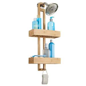 Di bambù Mensola Doccia per <span class=keywords><strong>Appendere</strong></span> senza Viti Porta Sapone Piatto Doccia - Product Image 1
