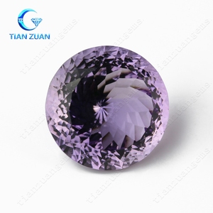 Máquina de corte de forma redonda especial hermosa <span class=keywords><strong>amatista</strong></span> Natural de piedras preciosas - Product Image 2