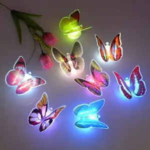 Color Changing Cute Butterfly LED Night Light Home Room Desk Wall Home Decor Gift