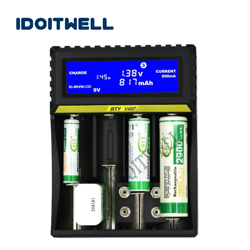 Universal NiMH 18650 li ionen batterie ladegerät 6F22 AAA batterie ladegerät DIY power bank 26650 akku ladegerät mit USB