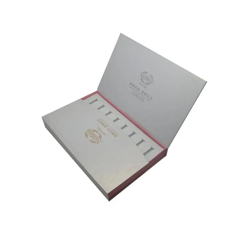 White gift packaging box for skin care set