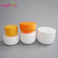 Bocaux en plastique PP 8 oz, en forme de bol, paroi simple, pour crème cosmétique ou beurre corporel, 100 pièces
