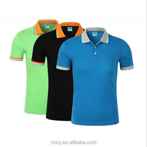 Özel birinci sınıf kalite kontrast renk dikiş turn-down yaka erkekler klasik polo gömlekler
