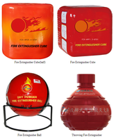 Extincteur automobile professionnel pour types de feux A, B, C, E, F, avec poudre ABC, couleur rouge, certifié ISO/CE