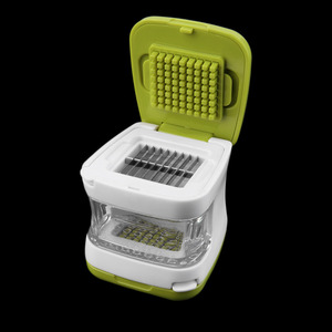 OEM nouveauté presse-ail multifonction en plastique presseur broyeur trancheuse râpe découpe en dés et stockage cuisine légumes outil - Product Image 3