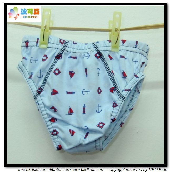 Bkd мягкий хлопок печатных мальчик женское нижнее белье