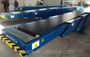Telescopic Belt Conveyors / Extendable Conveyor Used For Loading Docks