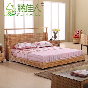Juego de Muebles de Bambú Antiguos para <span class=keywords><strong>Hotel</strong></span>, Diseño Moderno y Contemporáneo para el Hogar, Incluye Cama Bali y Muebles de Dormitorio de Ratán/Mimbre - Product Image 5